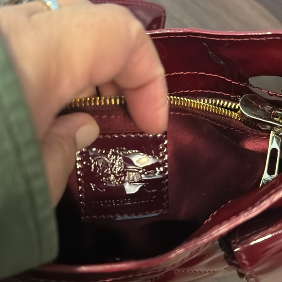 Burberry Quilted Patent Leather- Burgundy - Picture 11 of 15